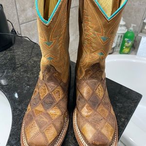 Ariat Kids patchwork cowboy boot